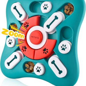 Dog Puzzle Toys, Treat Dispensing Dog Enrichment Toys for IQ Training and Brain Stimulation, Interactive Mentally Stimulating Toys as Gifts for Puppies, Cats, Dogs