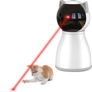 Laser Cat Toys for Indoor Cats,The 4th Generation Real Random Trajectory Motion Activated Rechargeable Automatic Cat Laser Toy,Interactive Cat Toys for Bored Indoor Cats/Kittens