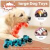 Dog Chew Toys for Aggressive Chewers - 2 Pack Indestructible Teeth Cleaning Chew Toys to Keep Them Busy for Medium & Large Dogs
