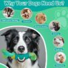 Dog Toys for Aggressive Chewers, Interactive Dog Chew Toys for Large Dogs, Squeaky Chew Toys to Keep Them Busy, Tough Toys for Medium/Large Breed (Green)