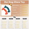 Dog Chew Toys for Aggressive Chewers - 2 Pack Indestructible Teeth Cleaning Chew Toys to Keep Them Busy for Medium & Large Dogs