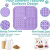 Lick Mat for Dogs & Cats 2 Pack with Suction Cups, Dog Lick Mat for Anxiety Relief, Dog Toys to Keep Them Busy, Peanut Butter Licking Pad for Boredom Reducer, Perfect for Bathing