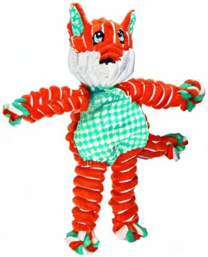 Floppy Knots - Knotted Rope Dog Toy Entices Play - Tug Toy Satisfies Natural Instincts - Dog Supplies with Floppy Design & Minimal Stuffing - Fox, for Medium/Large Dogs