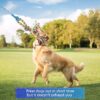 Flirt Pole for Dogs Interactive Dog Toys for Large Medium Small Dogs Chase and Tug of War, Dog Teaser Wand with Lure Chewing Toy for Outdoor Exercise & Training