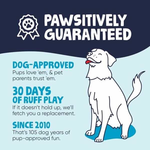 Gators Squeaky Plush Dog Toy with Chew Guard Technology, Durable Fabric & Squeaker for Active Play, Blue, Large