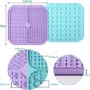 Lick Mat for Dogs & Cats 2 Pack with Suction Cups, Dog Lick Mat for Anxiety Relief, Dog Toys to Keep Them Busy, Peanut Butter Licking Pad for Boredom Reducer, Perfect for Bathing