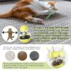 6 Cat Toy for Indoor Cats Wobble Kitten Treat Dispensing Ball Food Dispenser Puzzle Slow Feeder Balls Kitty Stimulating Indoor Interactive Brain