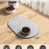 Absorbent Dog Food Mat-Cat Mat for Food and Water Bowl, Quick Dry Pet Food Mat, No Stains Dog Feeding Placemat, Dogs Accessories Pet Supplies (Light Grey, 12”x 19”)