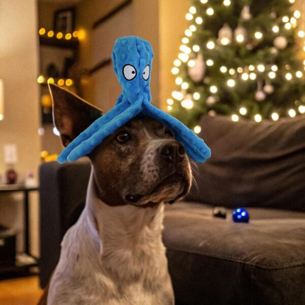 Squeaky Dog Toys - Octopus No Stuffing Crinkle Plush Large Dog Toys to Keep Them Busy, Interactive Puppy Teething Chewing Pet Supplies for Chewer, Small, Medium, Large Breeds, 2 Pack