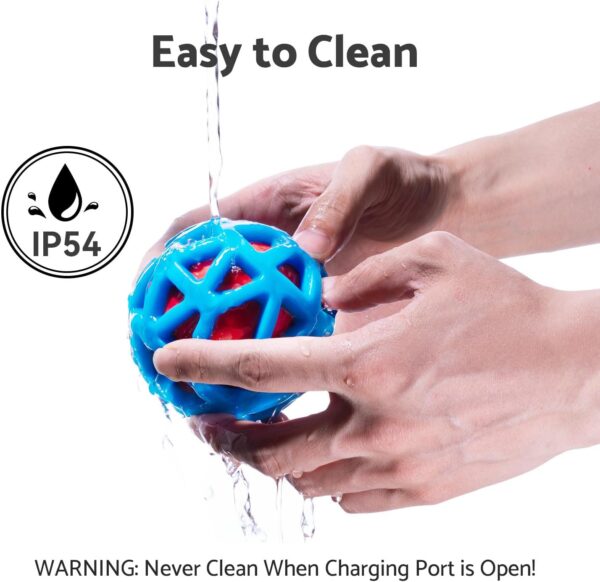 Interactive Dog Toys – Durable Automatic Bouncing & Vibrating Interactive Dog Ball for Smart Play, Motion-Activated Moving Dog Toy for Small/Medium/Large Dogs,USB Rechargeable