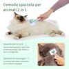 Pet Dog Brush, Cat Brush, Self-Cleaning Slicker Brush, Removes Undercoat, Dog Brush, Cat Brush, Short to Long Hair, Suitable Gentle Cat Brush, Green