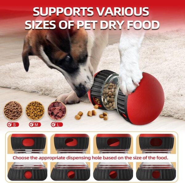 Interactive Dog Enrichment Toy, Slow Feeder & Treat Puzzle for Mental Stimulation, Durable Food Dispenser for Small and Medium Dogs, Indoor Training Aid