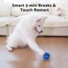 Interactive Dog Toys – Durable Automatic Bouncing & Vibrating Interactive Dog Ball for Smart Play, Motion-Activated Moving Dog Toy for Small/Medium/Large Dogs,USB Rechargeable