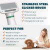 2-in-1 Dog Hair Dryer with Slicker Brush for Small-Sized Dogs and Cats | Pet Hair Dryer | Dog Blow Dryer | 300 Watts, 75-85 dB, Adjustable Temperature, Overheat Protection