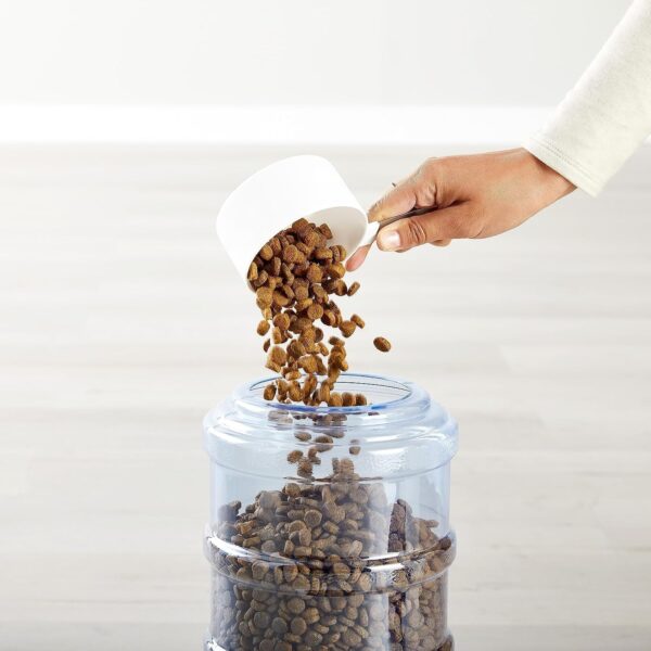 Automatic Dog Cat Water Dispenser Gravity Feeder Set, Pack of 2, Small, 6-Pound Food Capacity, 1-Gallon,