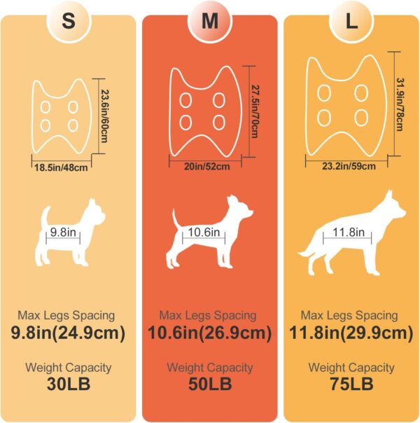 Dog Grooming Hammock Grooming Kit, Pet Nail Trimming Harness for Dog and Cat, Nail Cutting Helper for Small and Large Pet Bathing Shower Supplies (Small, Black)