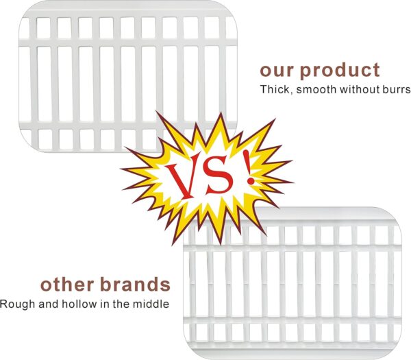 Pet Playpen Foldable Gate for Dogs Heavy Plastic Puppy Exercise Pen with Door Portable Indoor Outdoor Small Pets Fence Puppies Folding Cage 4 Panels Medium Animals House Supplies (33.5x33.5 inches)