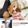 Dog Grooming Hammock Grooming Kit, Pet Nail Trimming Harness for Dog and Cat, Nail Cutting Helper for Small and Large Pet Bathing Shower Supplies (Small, Black)