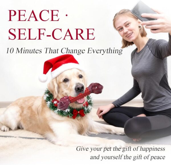 ough Dog Toys for Aggressive Chewers Beef Flavor: 8" Dog Chew Bone for Large Breed, Nylon & Rubber Chew Toy for Medium Large Dogs