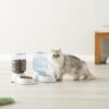 Automatic Dog Cat Water Dispenser Gravity Feeder Set, Pack of 2, Small, 6-Pound Food Capacity, 1-Gallon,